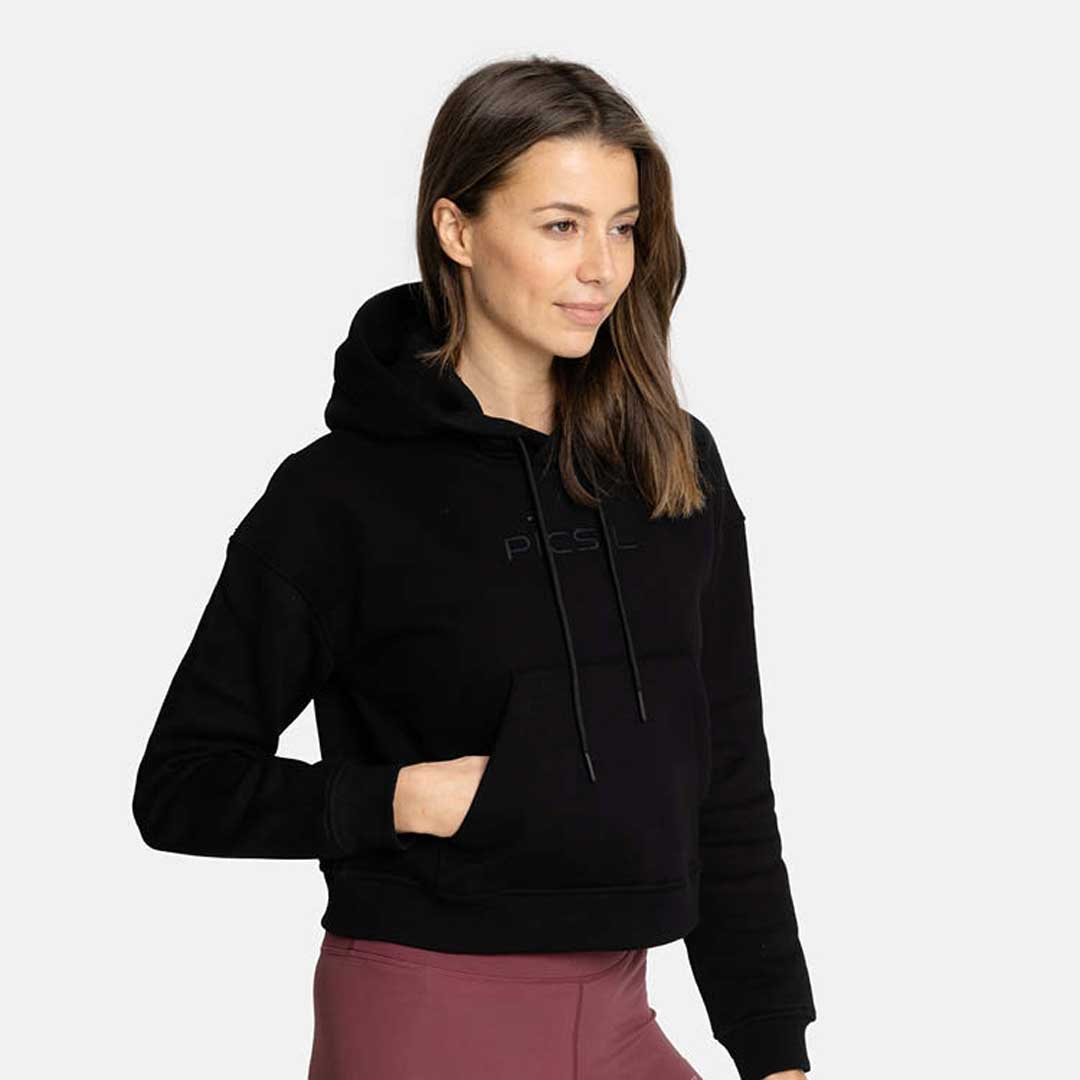 Short Hoodie Sweatshirt Woman Core