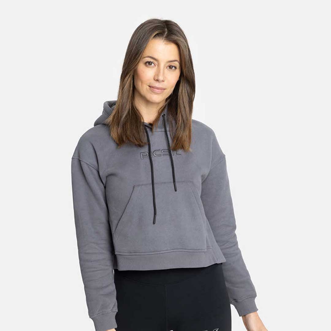 Short Hoodie Sweatshirt Woman Core