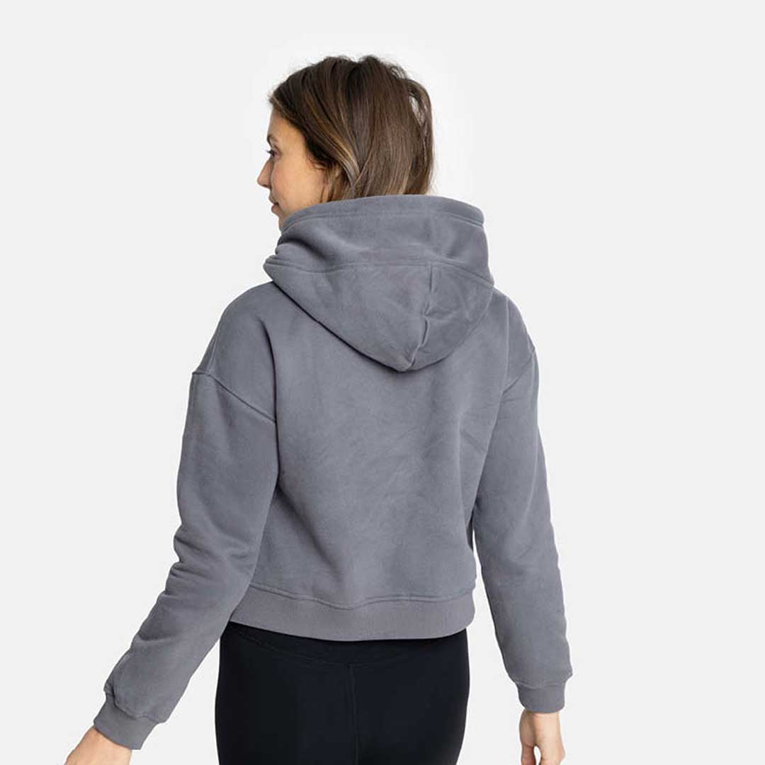 Short Hoodie Sweatshirt Woman Core